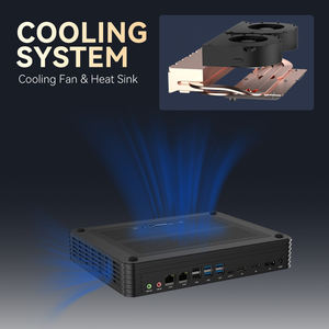 HelorPC AMD迷你电脑R9双RJ45以太网局域网2高清DP HTPC迷你电脑，适用于带风扇的家庭游戏玩家 - Product Image 5