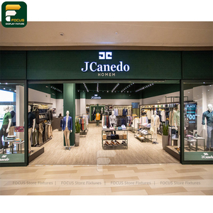 Custom Luxury Clothing Shop Garment Cabinet <b>Wall</b> Shelving Rack Cashwrap Counter Display Unit - Product Image 4