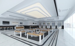 Custom Mobile Phone Store Fixtures Modern Cell Phone <b>Display</b> <b>Tables</b> Electronics Retail Furniture Interior Design - Product Image 5