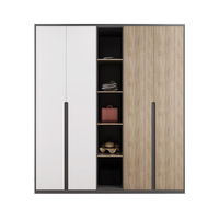 Armoire Walk-in Haut de Gamme pour Chambre à Coucher, Dressing Modulaire Personnalisé en MDF, Meuble de Maison, Prix de Gros