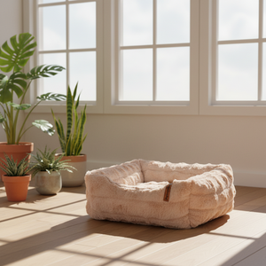 Cuccia Rettangolare Calmante per Gatti e Cuccioli da Interno, Divanetto Morbido e Confortevole, Adatto per il Sonno degli Animali Domestici - Product Image 1
