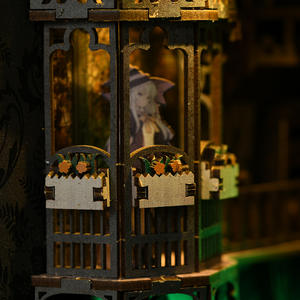 Casas de Muñecas Hechas a Mano, Rincón de Lectura, <span class=keywords><strong>Casa</strong></span> de Muñecas de Adivinación, Kit Creativo de Ensamblaje 3D para <span class=keywords><strong>Casa</strong></span> de Muñecas, Regalo de Cumpleaños para Niñas - Product Image 4