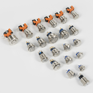 Botón pulsador metálico con bloqueo de 12mm, 16mm, 19mm, 22mm, 25mm, IP65 para panel de sistema de riego - Product Image 5