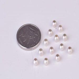 Perles d'espacement en argent sterling S925 perles de positionnement accessoires de bricolage sablage mat rétro - Product Image 5