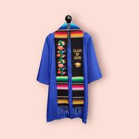 Étole de graduation mexicaine Serape 2026 en satin à pois, motif feuille, drapeau du Mexique, Vierge de Guadalupe, en polyester, longue écharpe pour lycée