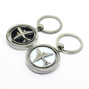 Tùy Chỉnh Thiết Kế Hot Bán 3D Hình Dạng Máy Bay Móc Chìa Khóa Mô Hình Hợp Kim Kẽm Khắc Trống Kim Loại Thăng Hoa Máy Bay Máy Bay Keychain - Product Image 2