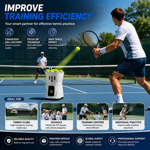 Macchina Professionale Portatile Intelligente per Allenamento <span class=keywords><strong>Tennis</strong></span> con Lanciatore Automatico di Palline Controllato da AI Interna per Pratica del Giocatore - Product Image 3