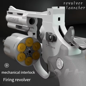 YX 2025 Neue Plastik-Softbullet-Pistole Spielzeug - Plastik-Spielzeugpistole Revolver-Spielzeugpistole für Realistische Spielzeugwaffen - Product Image 3