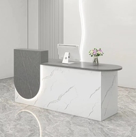 Nouveau design 2026 : Comptoir de réception durable et moderne pour petit bureau, service client et salon de beauté