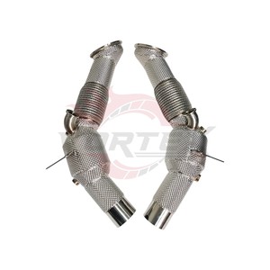 Tuyau d'échappement Vortex Heat Insulation Downpipe compatible avec Ferrari SF90 Stradale, collecteurs d'échappement racing, ensemble de tuyaux haute performance blindés à haut débit - Product Image 6