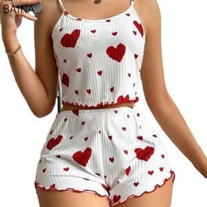 Nuevo Pijama de Camisola con Estampado de Rayas Tejidas para Mujer, Estilo Europeo y Americano 2025 - Product Image 1