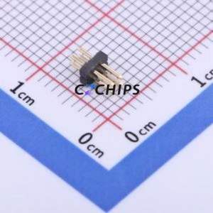 X1321WV-2x02J-C30D23 Pin Header Through hole Component (THT),P=1.27mm Connector 2x2P 1.27mm 1.27mm Pin Header - Product Image 1