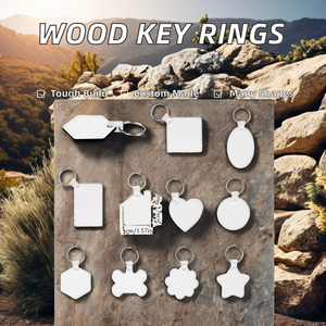 <span class=keywords><strong>Porte</strong></span>-clés en MDF double face personnalisés en gros, <span class=keywords><strong>porte</strong></span>-clés en <span class=keywords><strong>bois</strong></span> avec chaînes en métal et en plastique, impression UV, vente en gros - Product Image 2