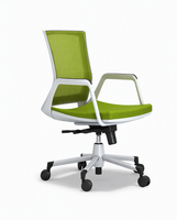 Chaise de bureau ergonomique à dossier en maille, réglable en hauteur, pivotante, siège de travail en tissu, chaise de bureau informatique pour la maison, le bureau ou l'atelier