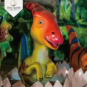 Little Parasaurolophus Dinosaur Theme Park Animatronic Models Cartoon Customized Dinosaurios Electric Dinosaur Robot Dinosaur <5