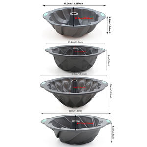 Set de Moldes de Silicona para Pastel con 30.000.000 de Vistas, Gran Oferta, Molde Redondo Grande para Hornear y Gelatina DIY, Antiadherente, Ecológico y Resistente al Calor - Product Image 3