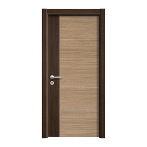 Luxe Moderne Maison Villa Entrée Principale Bois Porte En Verre Avec Côté Lite Design Pivot Portes En Bois - Product Image 1