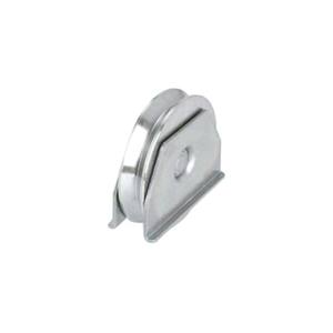 Ruota con Supporto Laterale per Cancelli Scanalatura Rotonda 120 mm - Product Image 2