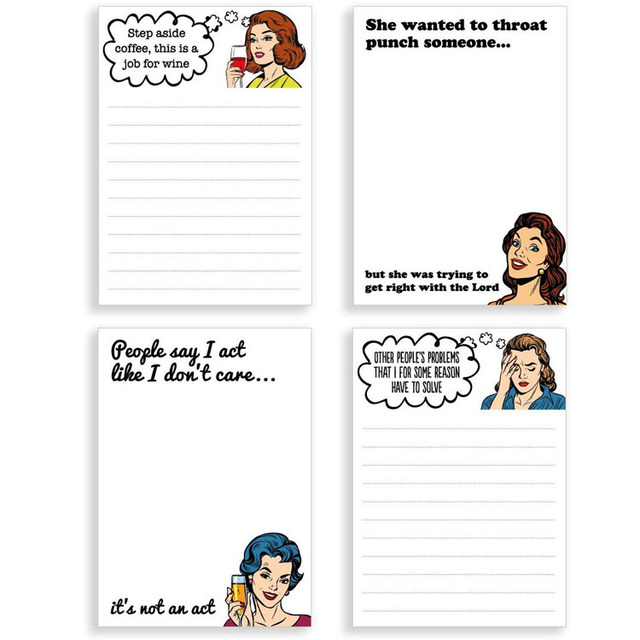 Custom Funny Novelty Souvenir Memo Pad for Office Perfect Gift for Coworkers