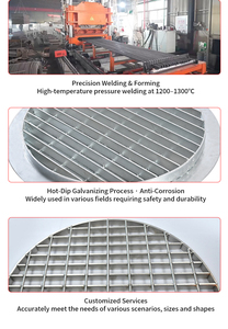 Grilles en acier durable antidérapantes en <span class=keywords><strong>fonte</strong></span>, modèles de grilles métalliques pour la protection des arbres, des jardins et des terrasses galvanisées - Product Image 5