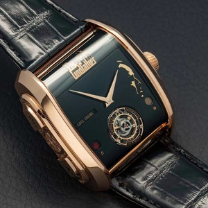 Reloj de Lujo Godfather II de Acero Inoxidable con Correa de Cuero, Movimiento Mecánico, Esfera Analógica-Digital, Unisex, para Buceo, 50 - Product Image 2
