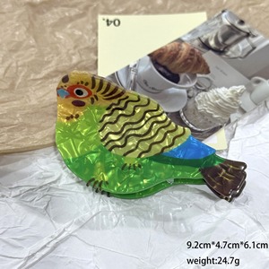 Pince à cheveux en acétate personnalisée en gros, forme créative perroquet aigle, pince à cheveux unique style oiseau pour femme - Product Image 4