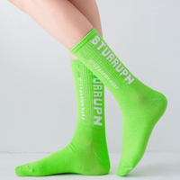 Chaussettes pour hommes en coton 100% bambou, personnalisables avec logo, style hip-hop, skateboard, amusantes, pour la vente en gros