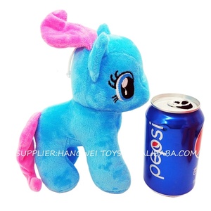 Juguete de peluche de caballo pequeño de 7 pulgadas, barato de fábrica, muñeco de animal de peluche para máquina de grúa de garras - Product Image 2