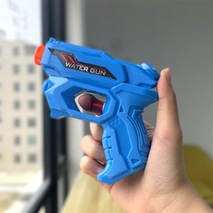 Mainan pistol air plastik kecil genggam anak, mainan luar ruangan kolam renang tekan permainan menembak musim panas - Product Image 3