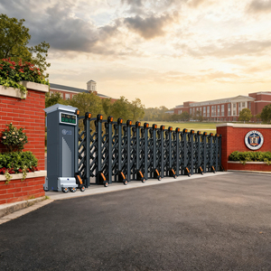 ประตูนิรภัยอลูมิเนียมอัลลอยด์แบบยืดหดได้สำหรับโรงแรมสวนสาธารณะโรงเรียน - Product Image 1