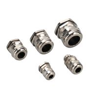 Presse-étoupe en laiton nickelé étanche à basse tension OUORO IP68 certifié ROHS M10*1 (3-6,5 mm) avec rondelle