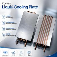 Refroidisseur liquide OEM ODM personnalisé en cuivre/aluminium, plaque de refroidissement par eau avec dessin 2D/3D pour serveurs et électronique de puissance