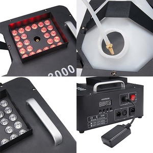 Techstar 3000W <span class=keywords><strong>LED</strong></span> Dọc Sương Mù Máy Với 24Pcs Đầy Màu Sắc 3 Trong 1 <span class=keywords><strong>LED</strong></span> Trên Sương Mù Khói Máy Dọc <span class=keywords><strong>DMX</strong></span> - Product Image 4