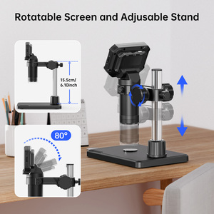 2.4'' LCD Display 10MP 1080p Resolution 1000X Magnification Manual Stereo Digital LED Illumination TF Card MK2 Digital <b>Microscop</b> - Product Image 1