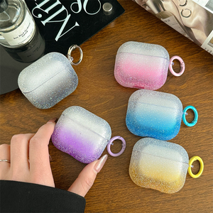 Funda Protectora para Auriculares con Diseño de Diamantes Degradados para Apple AirPods 1/2/3/Pro, Funda Brillante para Auriculares - Product Image 3