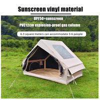 Tente de camping gonflable tout-en-un portable et imperméable pour 2-3 personnes, avec colonne d'air, personnalisable par le fabricant, pour l'extérieur