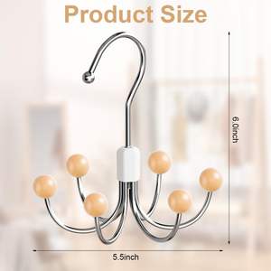 Multipurpose <b>Space</b> <b>Saving</b> <b>Hangers</b> for Closet 2025 360 Swivel Closet <b>Hangers</b> Purse Organizer Hat Holder Belt Organizer - Product Image 6