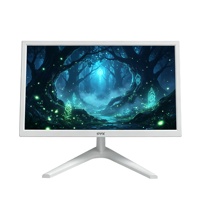 Moniteur LCD LED couleur blanche, écran plat, 19, 20, 21,5, 23, 24 pouces, moniteur d'ordinateur de bureau pour usage professionnel