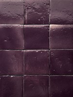 Marokkanische Terrakotta Lila Handgefertigte Keramik Glasierte Wandfliesen 100x100mm Vintage-Stil für Ferienwohnungen, Cafés, Restaurants, Badezimmer