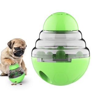 Pet Supplies <b>Dog</b> Leaky Food Toy Interactive Training Food Treat Dispensing Toys Slow Feeder Treat <b>Ball</b> Plastic Increases IQ - Product Image 2