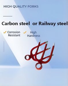 Personnalisation et vente en gros acceptées, tête de fourchette en acier multi-dents avec manche en <span class=keywords><strong>bois</strong></span> massif de haute qualité - Product Image 2