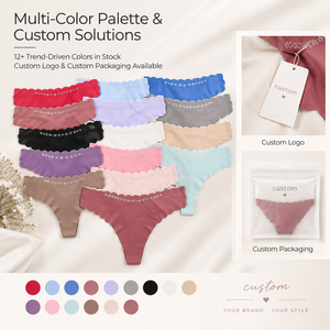Culottes <span class=keywords><strong>string</strong></span> invisibles pour <span class=keywords><strong>femme</strong></span>, taille basse, effet ventre plat, respirantes, anti-frottement, pour le quotidien et l'été - Product Image 1