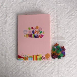 Carte de vœux pop-up rectangulaire en papier avec vernis mat pour anniversaire - Product Image 2