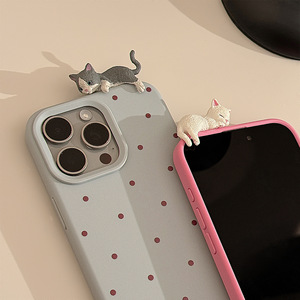 A prezzi accessibili simpatico gatto 3D cartone animato per <span class=keywords><strong>iPhone</strong></span> 17 16 Pro Max 15 14 13 12 <span class=keywords><strong>11</strong></span> <span class=keywords><strong>Cover</strong></span> <span class=keywords><strong>protettiva</strong></span> trasparente di qualità garantita - Product Image 6