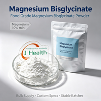 JULYHEALTH Fournisseur de Bisglycinate de Magnésium de Qualité Alimentaire, Poudre de Bisglycinate de Magnésium à 11% de Magnésium