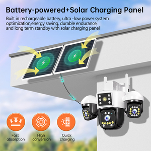 Telecamera PTZ Solare Intelligente 4G da 12MP con 3 Obiettivi e 3 Schermi, Telecamera di <span class=keywords><strong>Sorveglianza</strong></span> Esterna con Batteria Solare, Telecamera di Sicurezza CCTV per Uso <span class=keywords><strong>Esterno</strong></span> - Product Image 6
