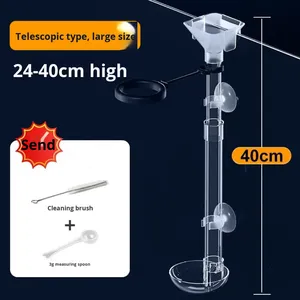 Anneau Flottant Anti-Déversement Réglable pour Nourriture de Poissons - Distributeur de Nourriture pour Aquarium en Plastique Réglable en Hauteur pour Poissons, Crevettes, Tortues - Product Image 6