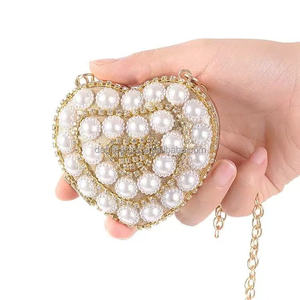 Chinese Retro Fashion Eco-Friendly Dinner Bag Beaded Sequins <b>Chain</b> Strap Magnetic Closure <b>Heavy</b>-<b>Duty</b> Bead Embroidery Evening - Product Image 6
