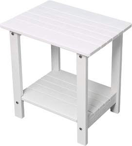 Treeens Double Adirondack Side Table per Patio Outdoor End - Product Image 1