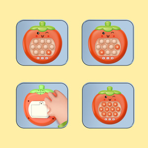 Console de jeu électronique anti-stress en forme de fruit, jeu rapide à presser, jouet lumineux à bulles pour enfants et adultes - Product Image 5